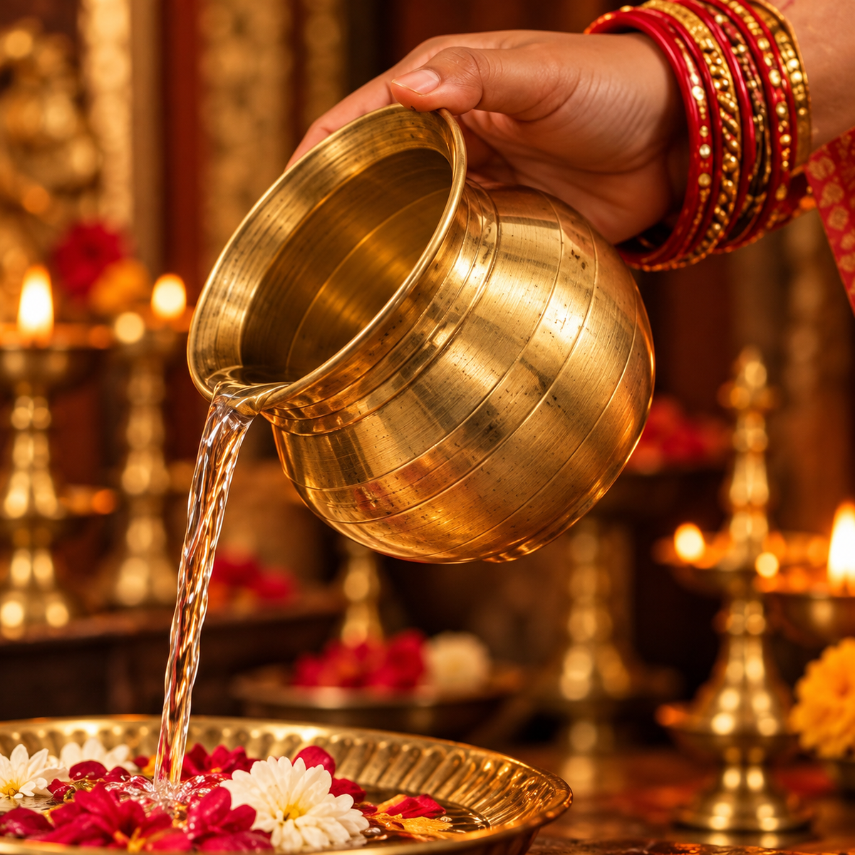 KARNIKAA puja lota product image – Brass Lota Puja Offering