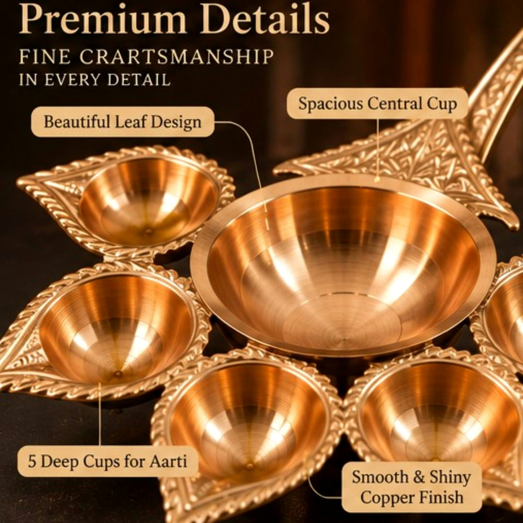 5-Cup Aarti Diya – KARNIKAA 5 Cup Aarti Diya 03
