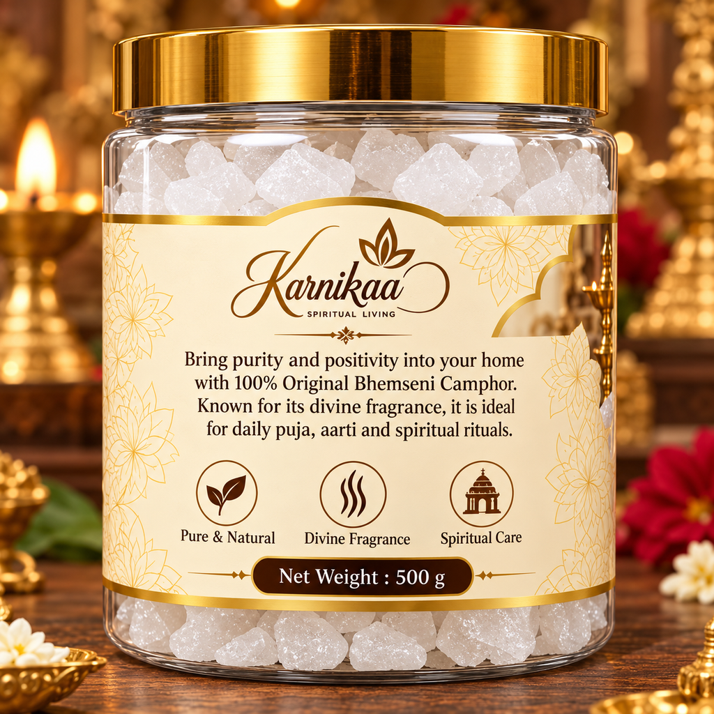 100% Pure Bhimseni Camphor (Kapoor) – Karnikaa Camphorin Devotional Glow