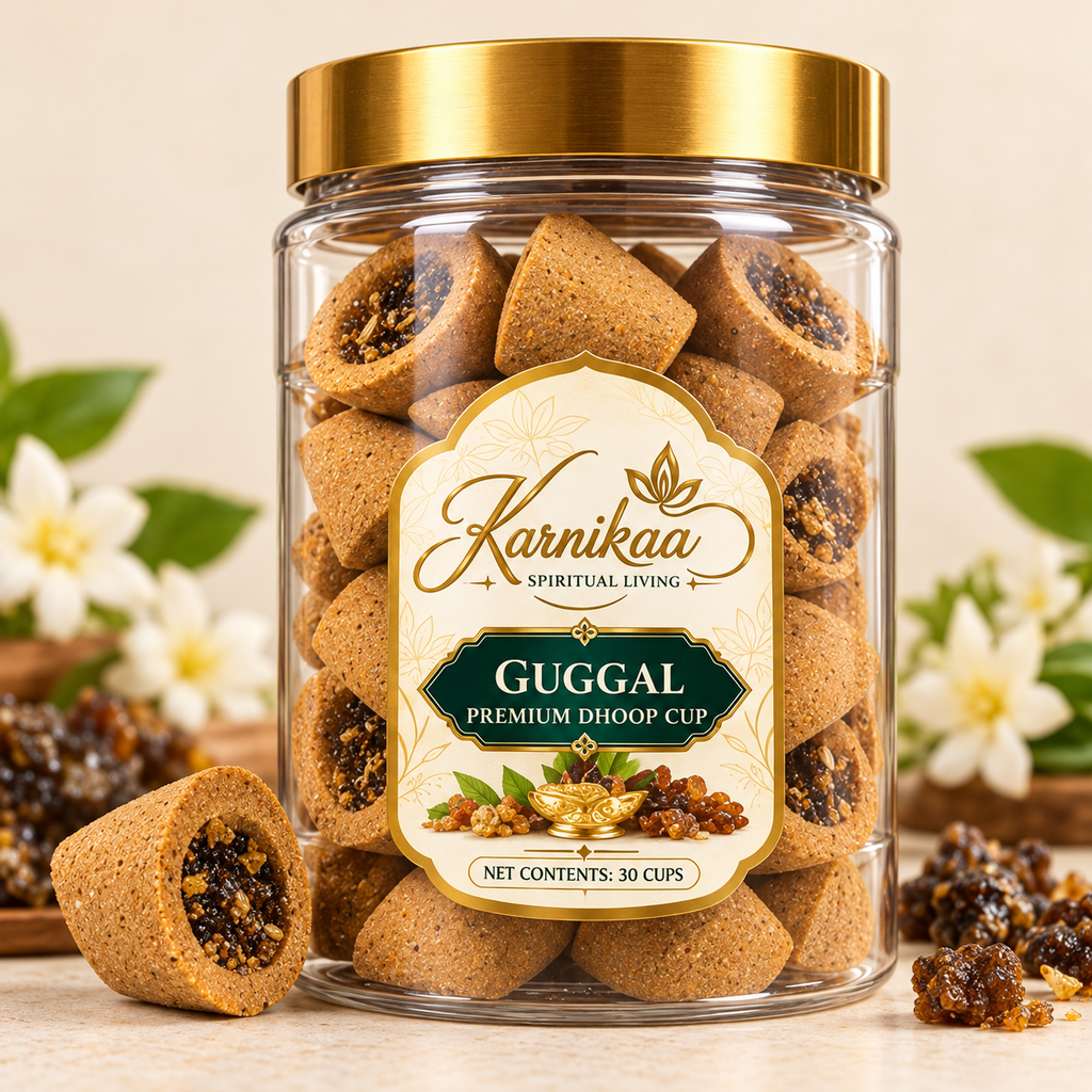 KARNIKAA Sambrani Dhoop Cups – Guggal & 4-in-1 Varieties | Pack of 30