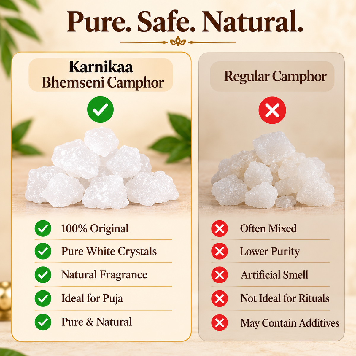 100% Pure Bhimseni Camphor (Kapoor) – Pure Safe Natural Camphor Comparison 2edf5b89 56cc 47f9 9c56 8dac45067781